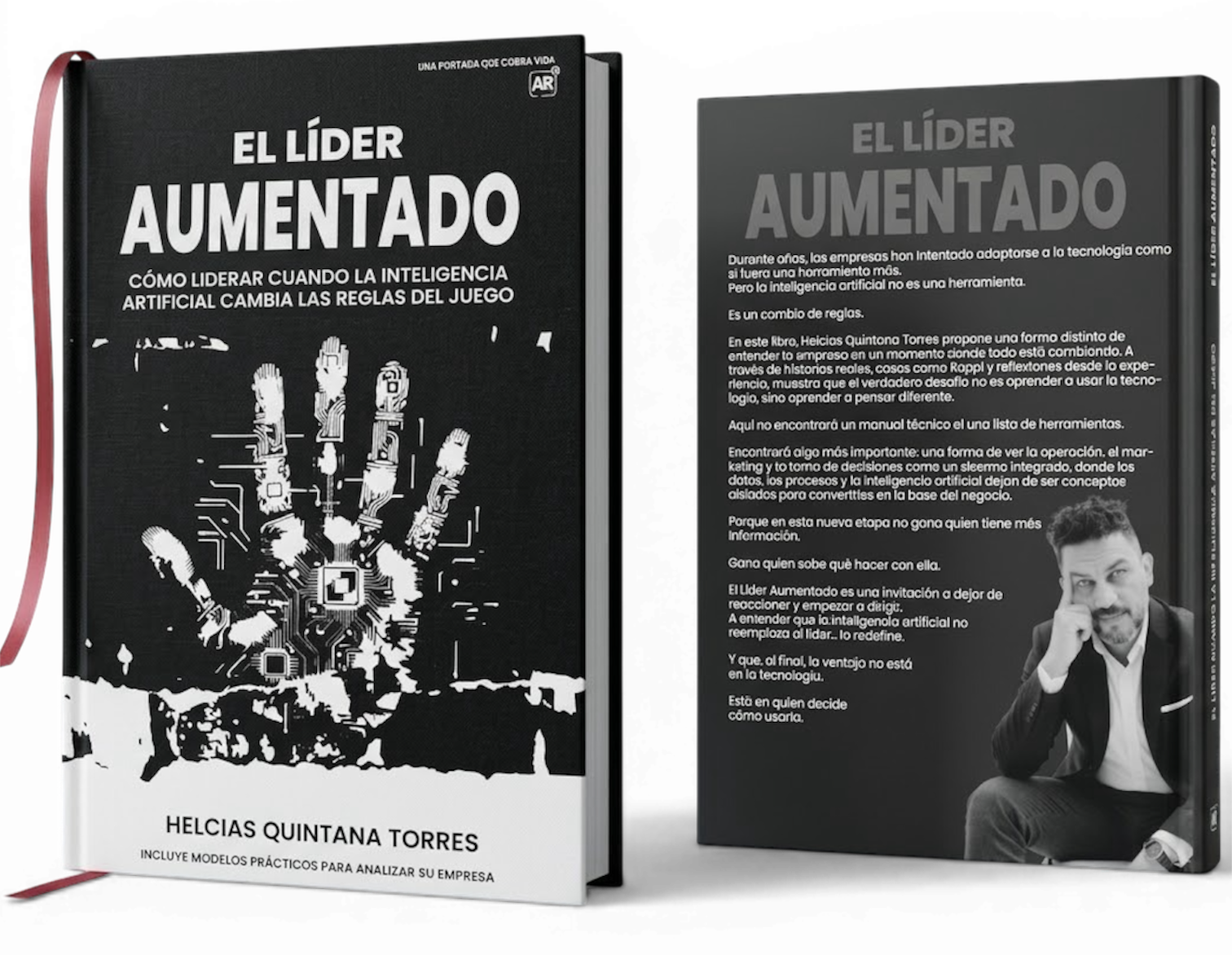 Libro El Líder Aumentado de Helcias Quintana sobre liderazgo e inteligencia artificial empresarial